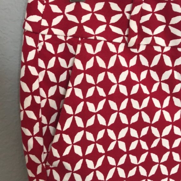 LOFT Pinwheel Julie Skinny Pant - Size 0 - Picture 3 of 10